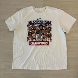 USA Basketball Shirt Mens 2XL White Olympics 2024 Champions Paris Nike Tee USAB